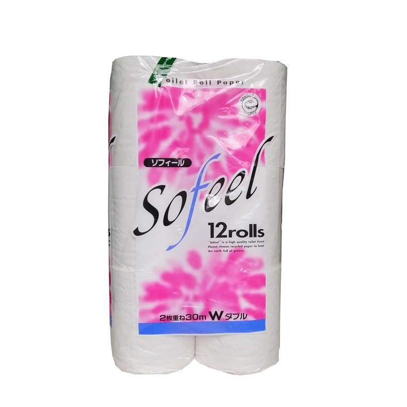 Giấy vệ sinh Sofeel 12 cuộn 2 lớp 30M, hàng nội địa Nhật Bản