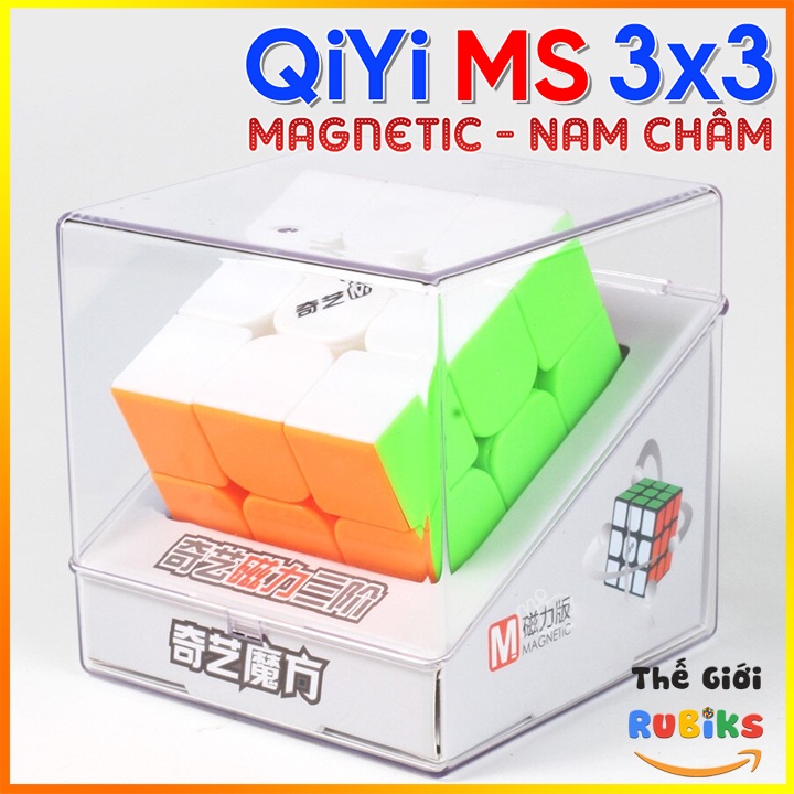 Rubik QiYi MS 3x3 Magnetic Có Nam Châm. Khối Lập Phương Rubic 3x3x3 3 Tầng Đồ Chơi Thông Minh