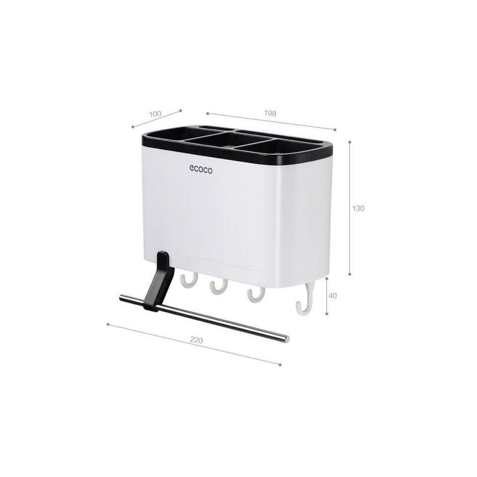 Kệ treo đồ nhà bếp thìa dĩa, khăn ecoco E1801