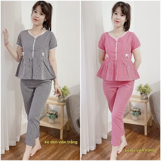 đồ bộ chất thô kate hàn mềm mịn thoáng mát