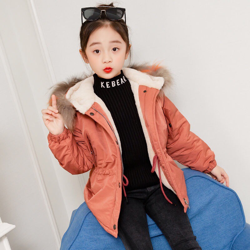 Sẵn hàng- áo PARKA lót lông siêu ấm bé gái hàng quảng châu