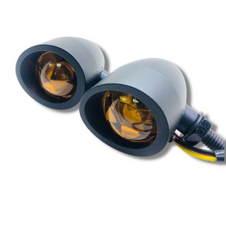 2 Chiếc Xe Máy Bật Tín Hiệu Nhôm Đèn Báo Cho Cafe Racer Chopper Bobber Harley Honda Suzuki Yamaha