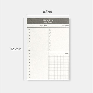 Tập giấy plan note (Daily Scheducle, To Do List, Message)