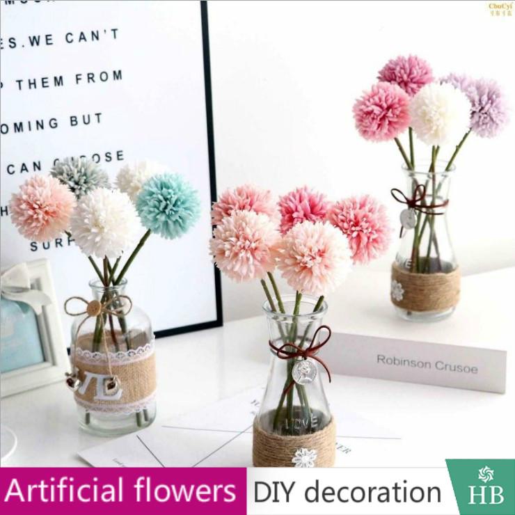 Artificial flower dandelion silk flower hyacinth flower wedding family gathering hotel garden home decor baby breath flower