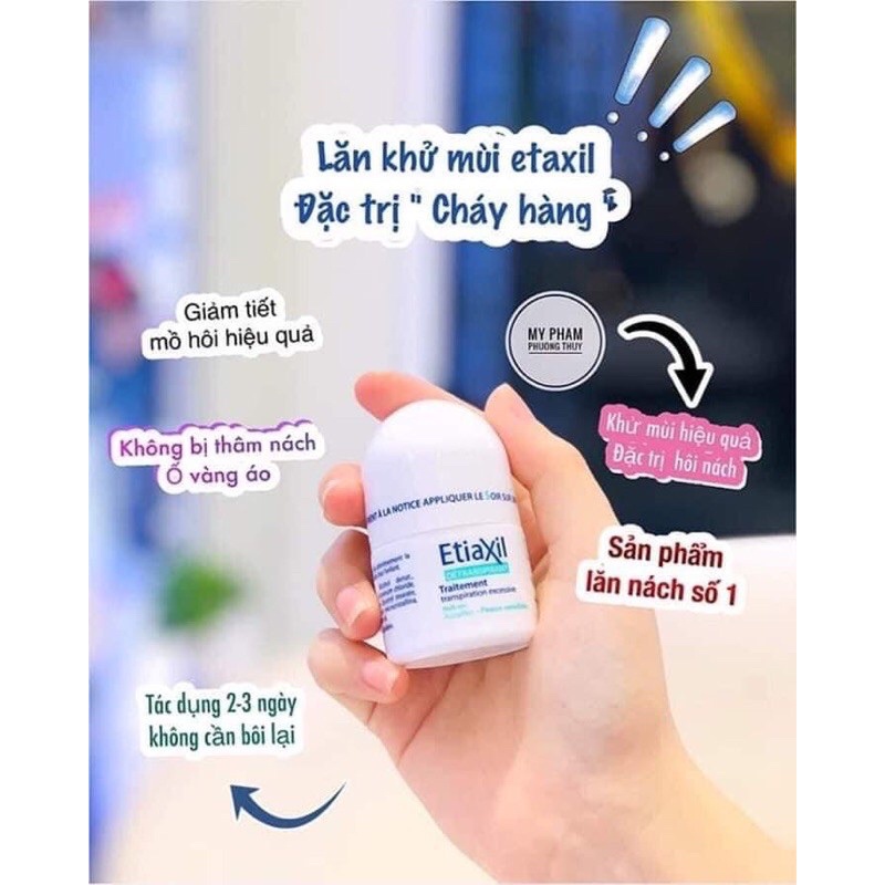 LĂN KHỬ MÙI ETIA-XIL GIỮ MÙI THƠM 72h