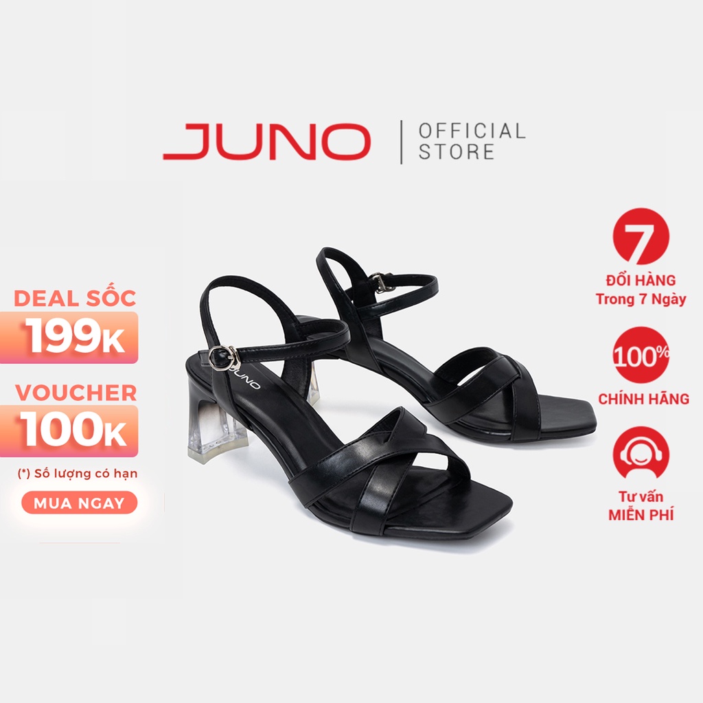 Giày Sandal Nữ 7cm JUNO Gót Sơn Chuyển Màu SD07083