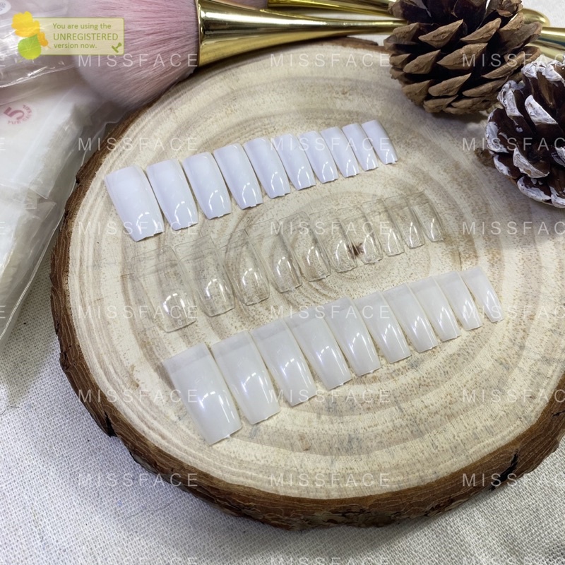 móng tip form hàn ( có gờ ) - móng nối hàn gói đủ size (500pcs)