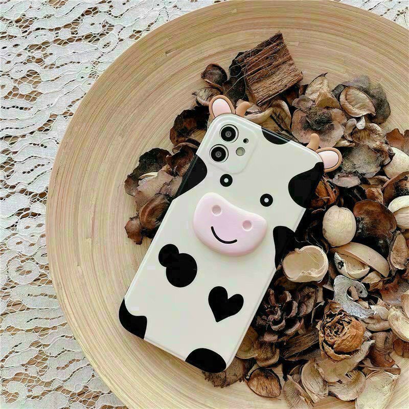 Ốp iphone Hình Bò Dễ Thương 7,8plus,x,xs,xsmax,11,11promax,12,12promax,13,13promax Nanoshop_1688