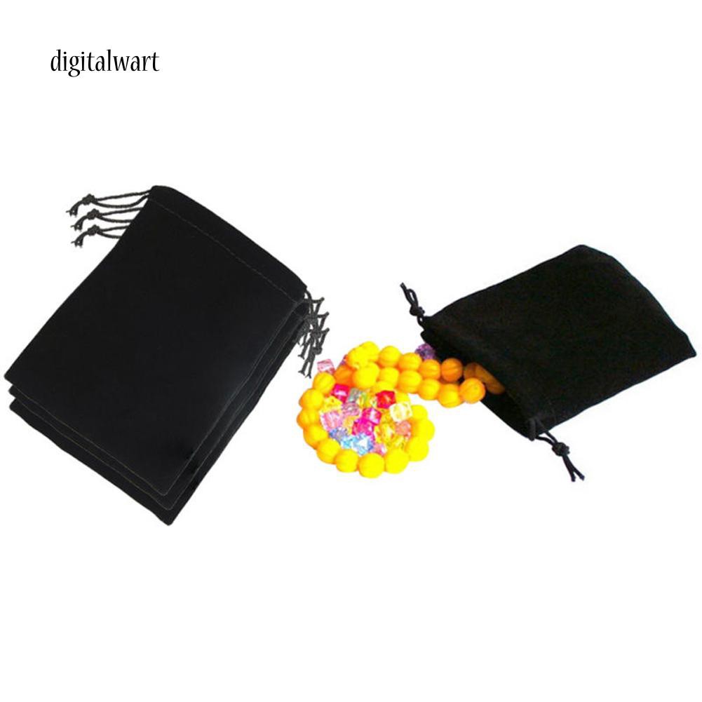 Túi Vải Nhung Dây Rút Màu Đen Xinh Xắn | BigBuy360 - bigbuy360.vn