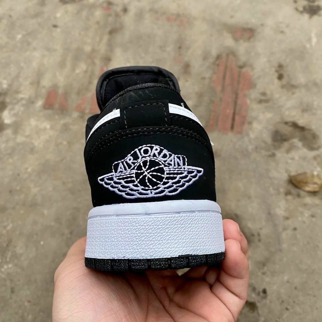 Giày Thể Thao Nam Nữ JD1,JORDAN 1 Panda Đen Trắng Cổ Thấp, Full Box Full Bill, Full Size