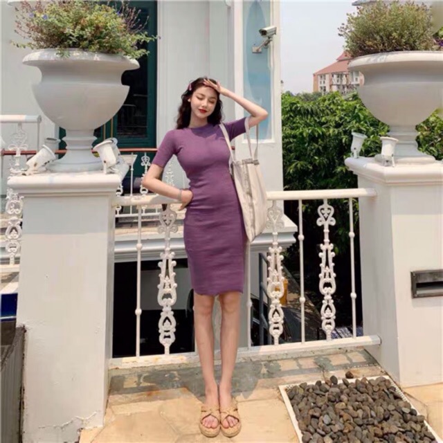 VÁY BODY THUN GÂN + xẻ sau | BigBuy360 - bigbuy360.vn