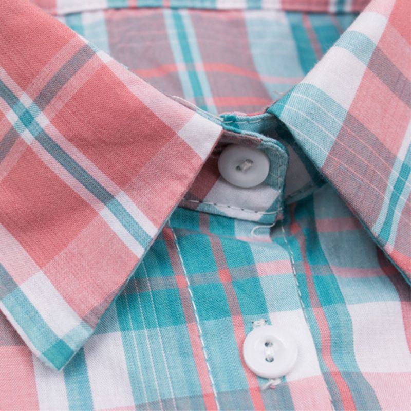 Youyo Mới Về Cổ Áo Sơ Mi Giả Sọc Caro Cổ Điển Có Thể Tháo Rời Thời Trang Adj