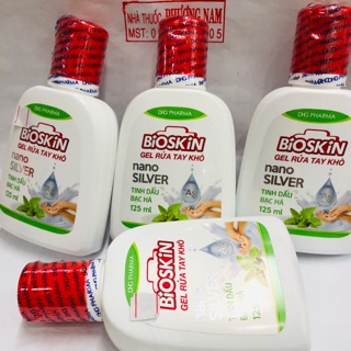Rửa tay khô BIOSKIN chai 125ml( hương bạc hà)