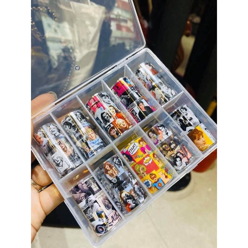 Foi logo, báo chí, hoa nail