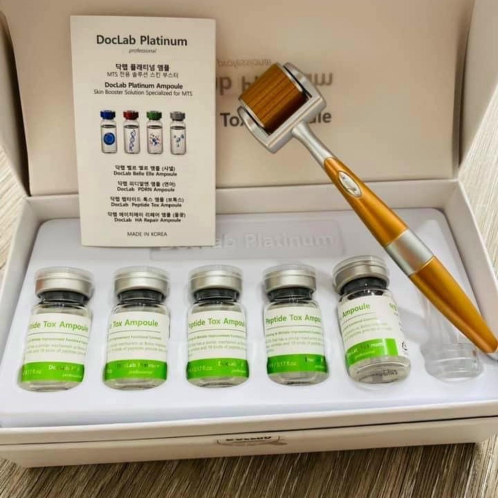 Tinh Chất Xóa Nhăn Mờ Nám Nâng Cơ PDRN Ampoule Và Peptide Tox Ampoule Hãng Doclab Platinum An Nhiên Cosmetic