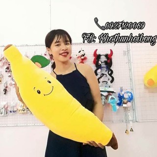 GỐI TRÁI CHUỐI 75CM CHO BÉ HÀNG CAO CẤP MỀN MỊN