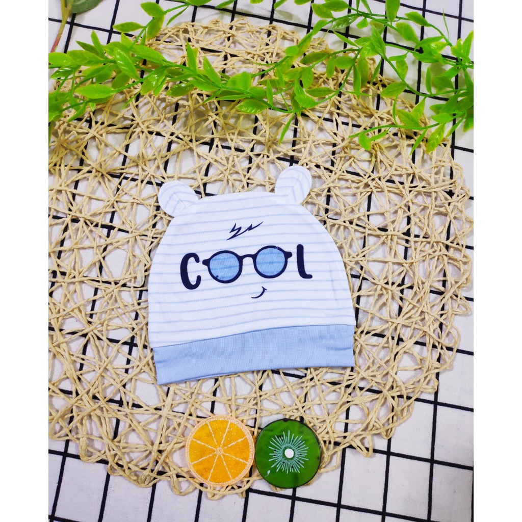 Xả kho mũ sơ sinh Moon chất Petit siêu mềm mịn thấm hút mồ hôi tốt cho bé