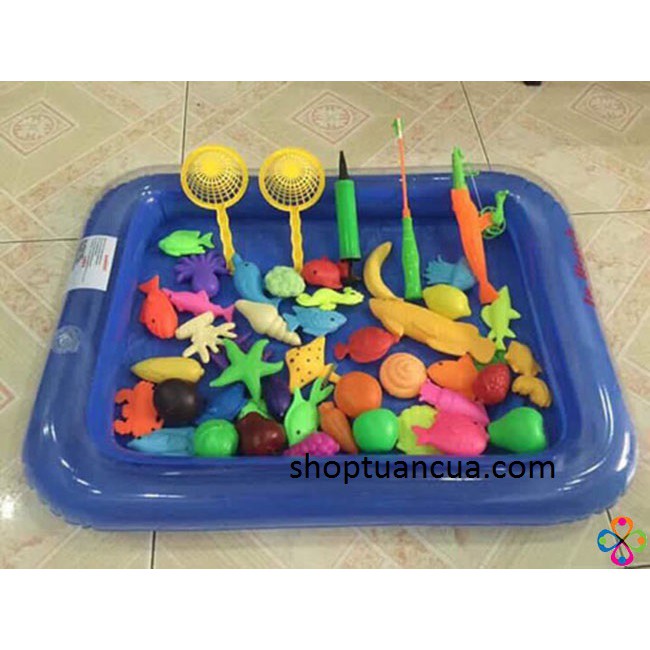 Bộ bể phao cho bé câu cá