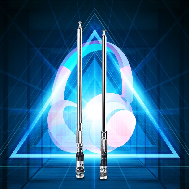 Ăng Ten Thu Sóng Radio 118Mhz-136MHz SMA BNC 1M Đa Năng Có Thể Thu Gọn