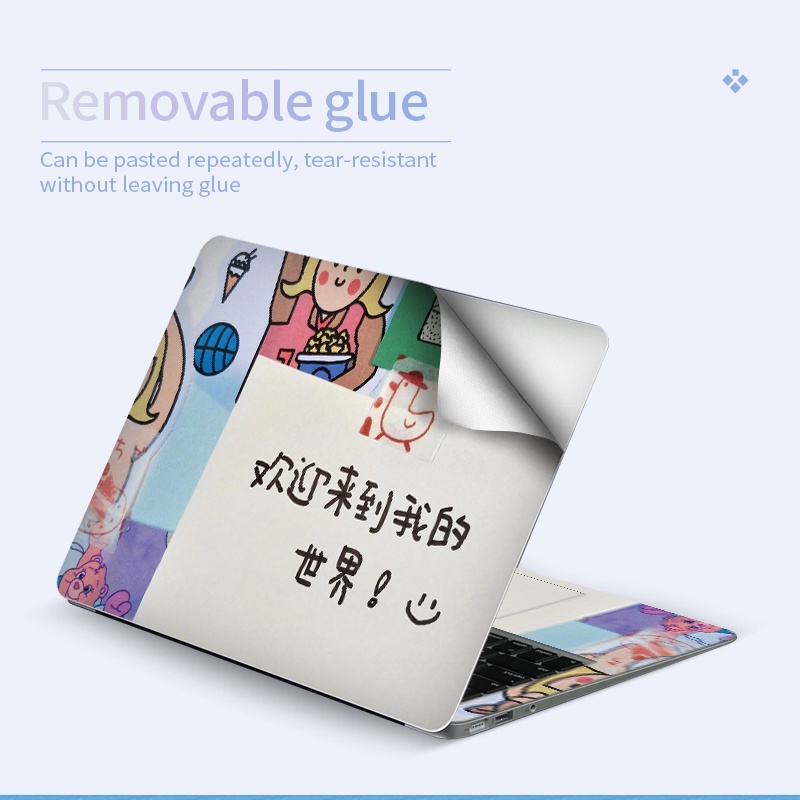 Miếng dán bảo vệ laptop họa tiết chữ độc đáo