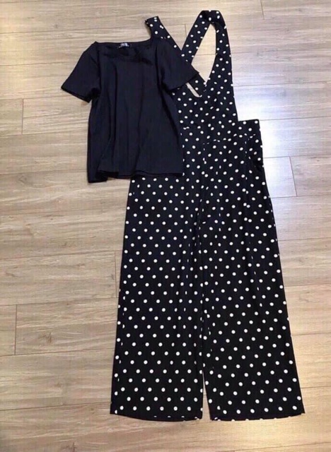 Sét áo phông yếm chấm bi (kèm ảnh thật) | BigBuy360 - bigbuy360.vn