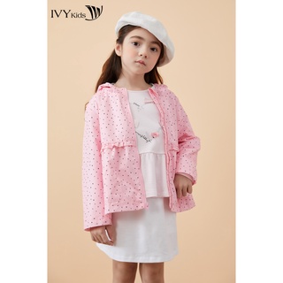 Áo khoác gió bé gái họa tiết IVY moda MS 70G1360