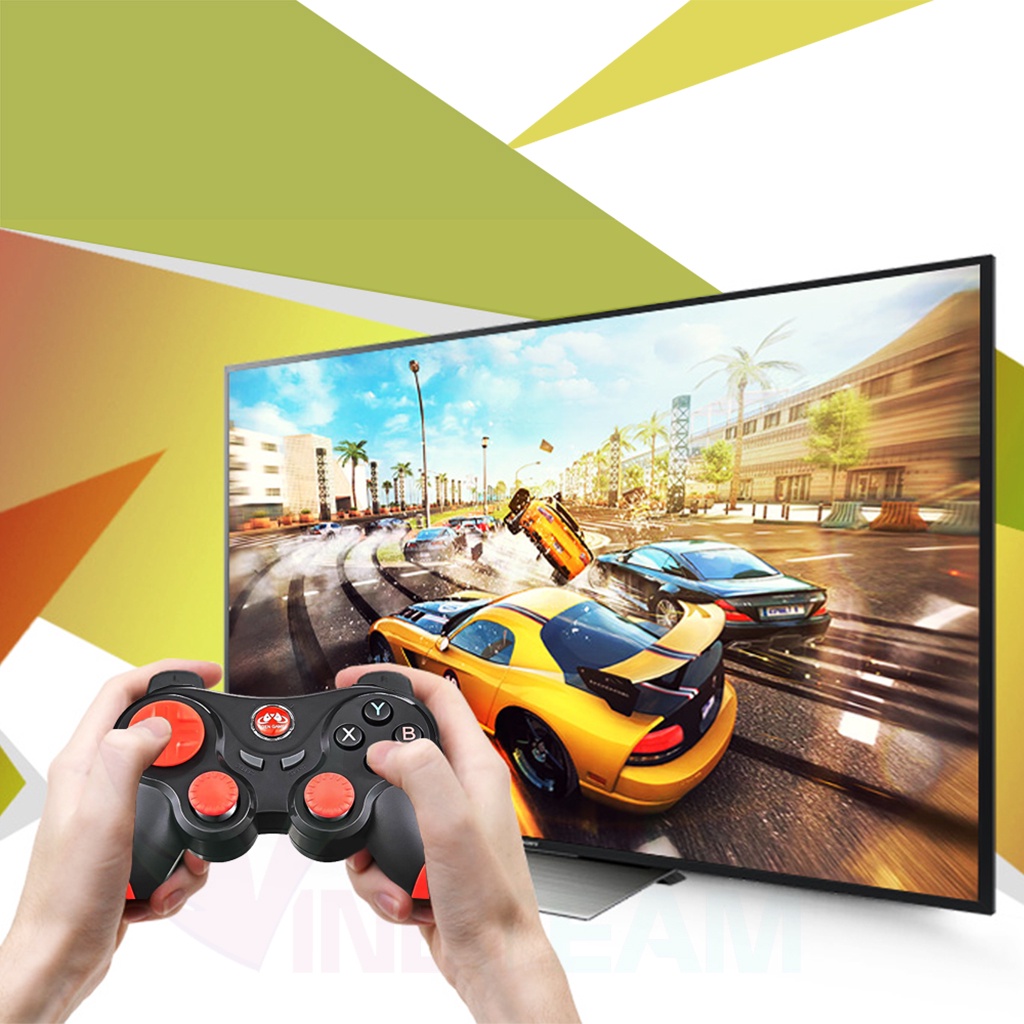 Tay cầm chơi game bluetooth gamepad s5 cho android ios điện thoại tivi kèm giá đỡ điện thoại -dc4726