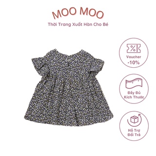 Váy baby doll hoa nhí đáng yêu cho bé gái, hàng xuất dư xịn