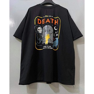 Áo Thun in DEATH hình thật unisex