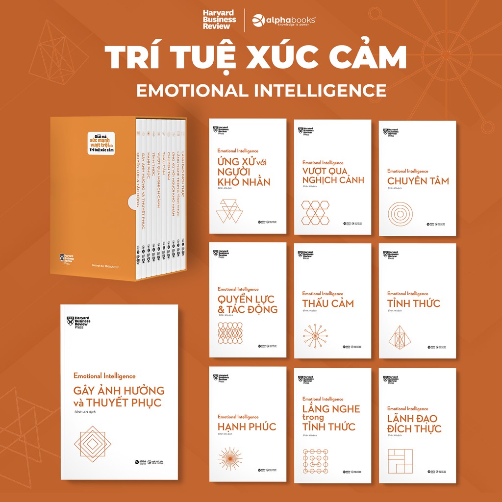 Sách - Boxset HBR Emotional Intelligence - Trí Tuệ Xúc Cảm (Bộ 10 Cuốn)