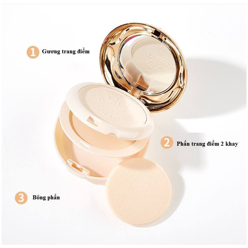 Phấn Nén Lideal CC Perfecet Cover 2 Tầng