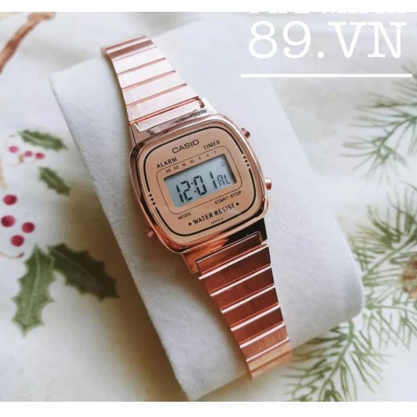 Đồng hồ nữ LA670 quý phái, siêu phẩm casio Full box tặng kèm pin, cam kết bảo hàn