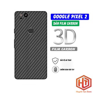Miếng dán decal carbon mặt sau Google Pixel 2 , 2XL chống trầy mặt lưng, chống bám vân tay
