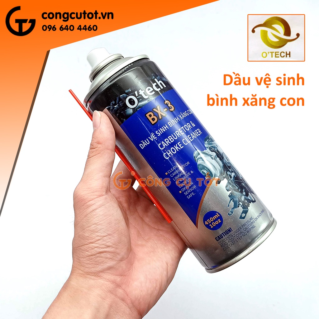 Dung dịch vệ sinh bình xăng con 450ml OTECH BX-3