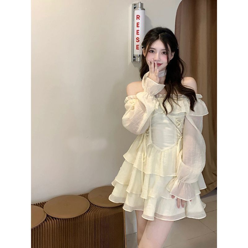 Đầm Trễ Vai Thời Trang Mùa Thu 2022 Dành Cho Nữ