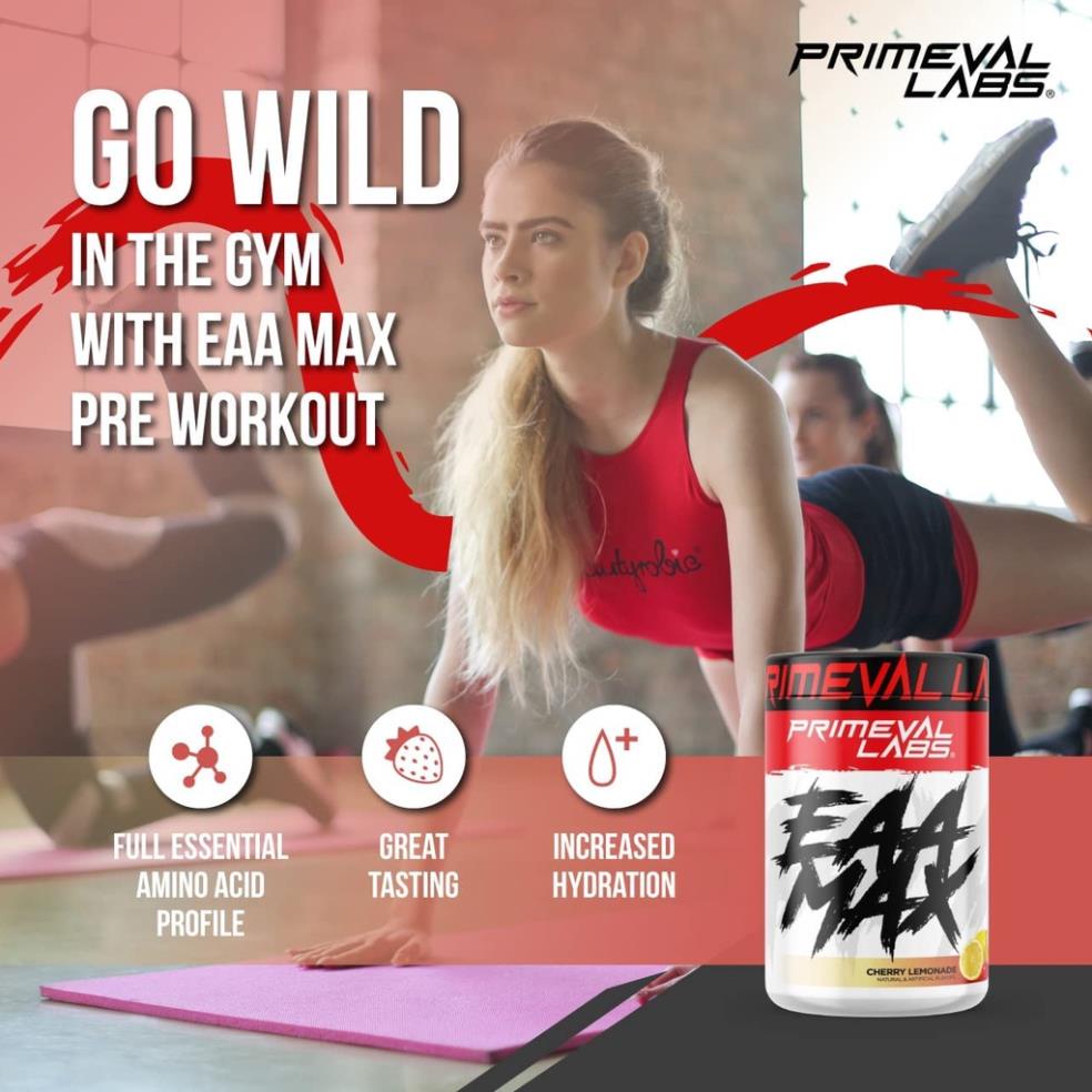 Primeval Labs Eaa Max Bổ Sung Hỗ Trợ Hấp Thu Protein Giúp Phục Hồi Cơ Bắp (30 Lần Dùng)