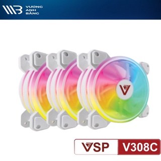 Mua Bộ kit 3 Fan Led RGB + Hub VSP V308C (Màu trắng)