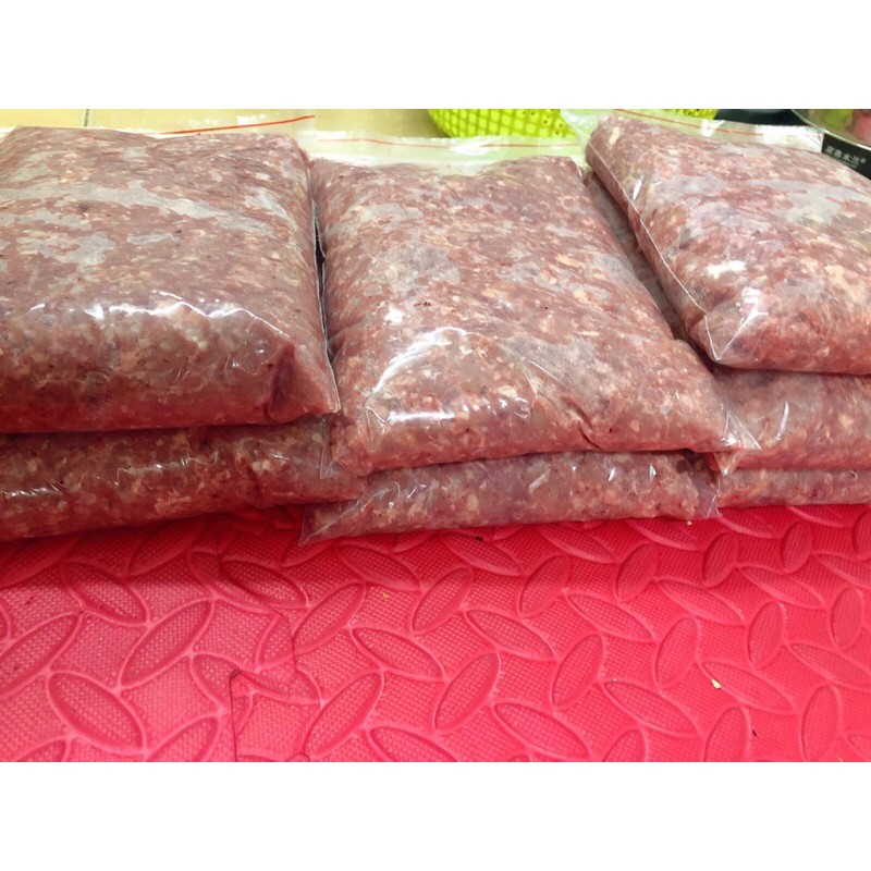 cổ gà xay cho chó mèo túi 1kg