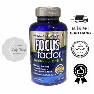 Viên Uống Bổ Não FOCUS Factor – Tăng Cường Trí Nhớ - 180 viên