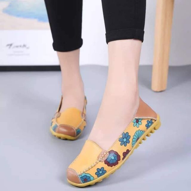 Combo Giầy moca da bò