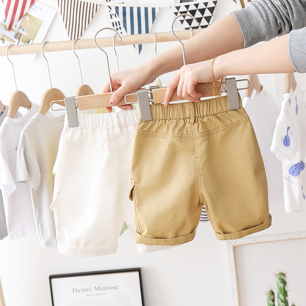 Quần Kaki Bé Trai- Quần Ngố Short Cho Bé Mặc Mùa Hè Loại 1 Size 1-5 tuổi (8-25kg) Ảnh Thật