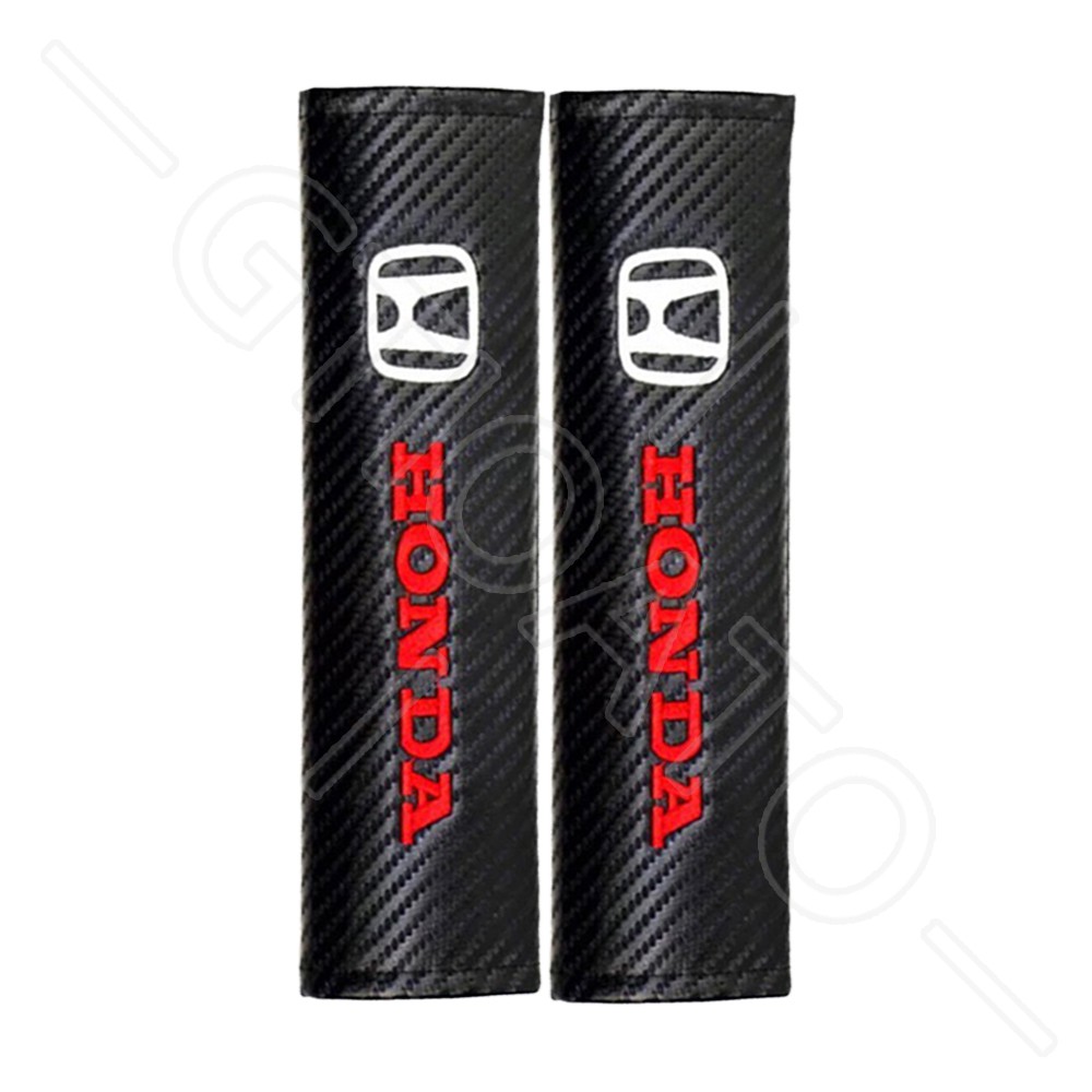 GTIOATO BọC DâY An ToàN Xe HơI DâY Đai An ToàN Ô Tô Đệm Bọc Dây Đai An Toàn Xe Hơi Sợi Carbon ChốT CàI DâY An ToàN Xe Ô Tô Phụ KiệN Ô Tô Cho Honda City BRV Civic Jazz Brio CRV Accord HRV Mobilio Odyssey
