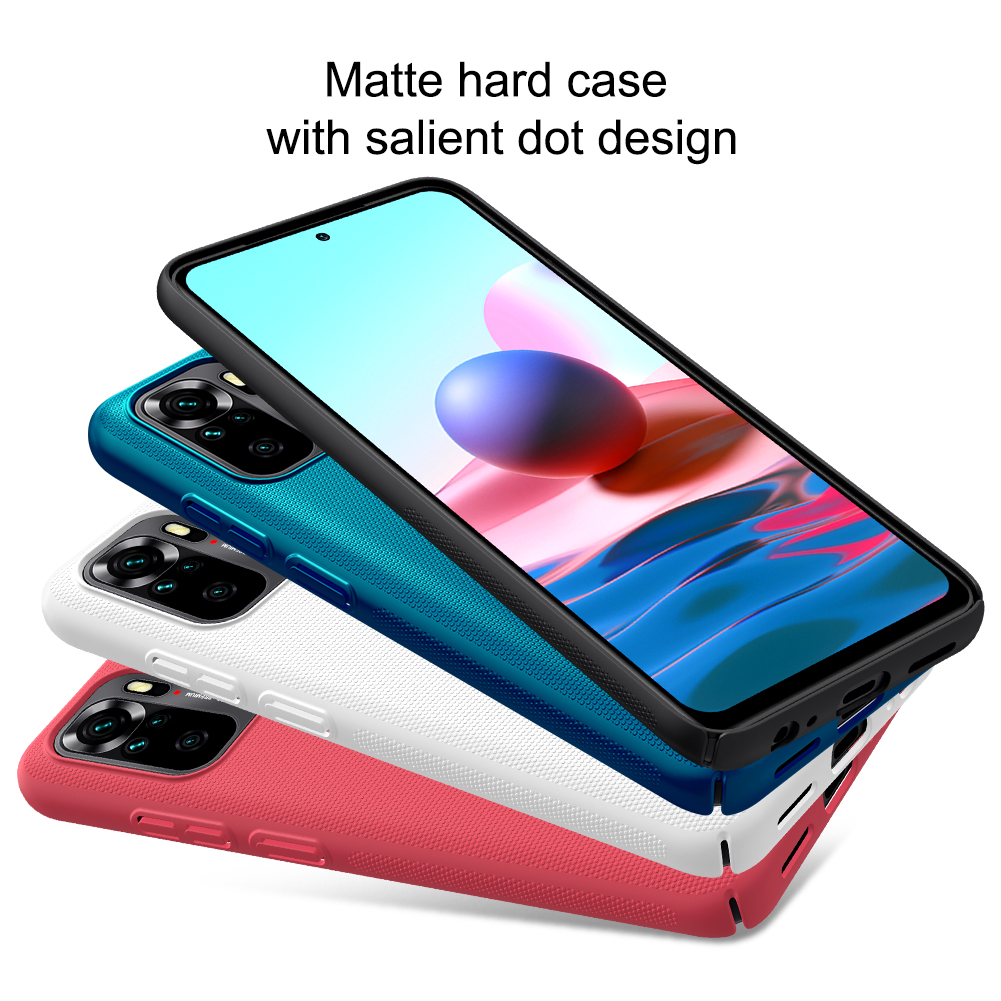 Ốp Điện Thoại Nillkin Dòng Super Frosted Shield PC Cứng Chống Sốc Sang Trọng Cho Xiaomi Redmi Note 10 / Note 10 Pro