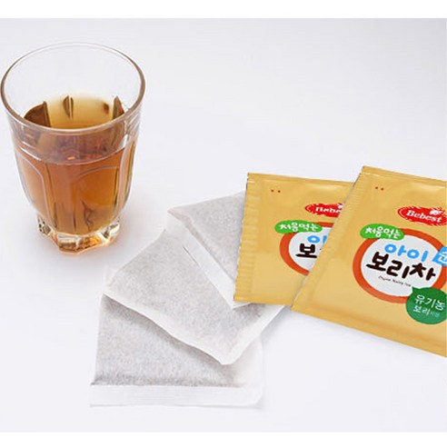 Trà lúa mạch hữu cơ Hàn Quốc thơm, mát, giải nhiệt cho bé BeBest hộp 300g