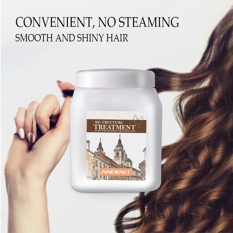 Kem ủ tóc, dầu hấp phục hồi siêu phân tử hương nước hoa Andfaci 600ML
