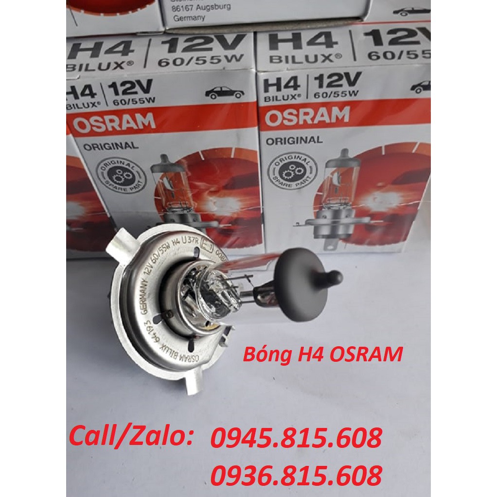 Bóng pha H4 OSRAM 12V-24V. Bóng đèn H4 12v-24v