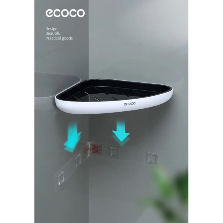 Kệ góc Ecoco dán siêu chắc, không cần khoan tường mẫu mới 2030 QHMC