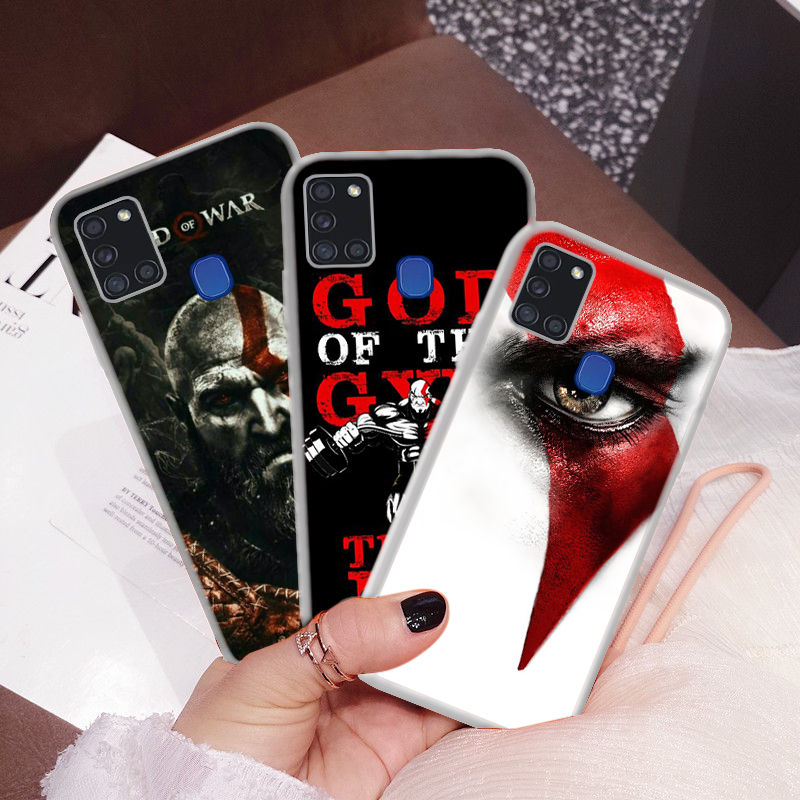 Samsung A01 EU A10 A10S A11 A20 A30 A20s A21S A30S A50 A50S Transparent soft Case 184C Kratos God Of War 4