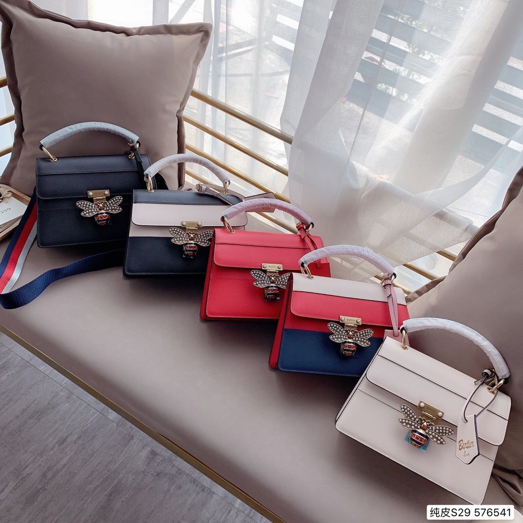 Túi nữ xách tay da thật Gucci cao cấp Hongkong GG/GC