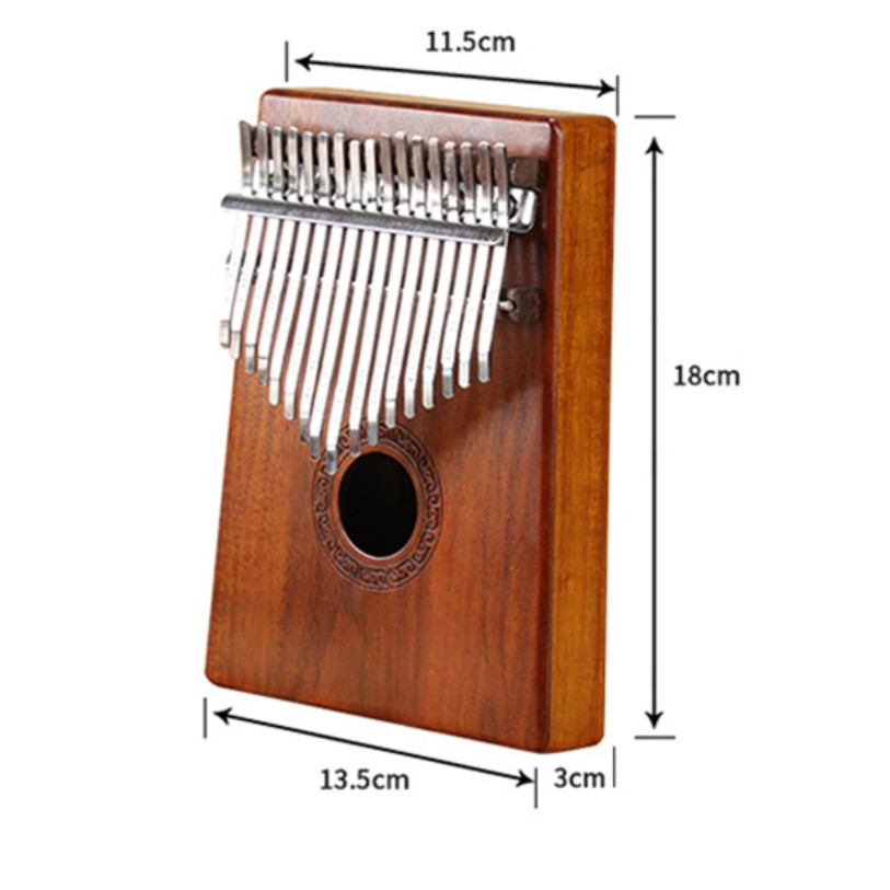 Kalimba 17 phím gỗ Mahagony JKLIM998 - Tặng túi đựng đàn xinh xắn